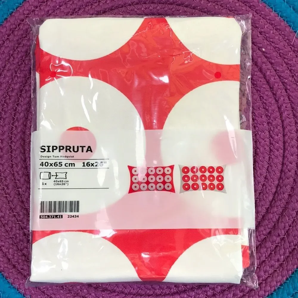 IKEA Sippruta Cushion Cover Red 26x16